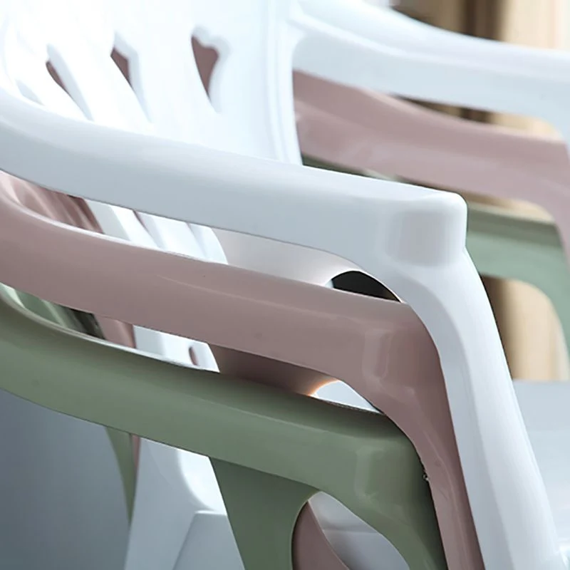 Poltrone da pranzo impilabili contemporanee Sedia laterale da pranzo plastica per uso domestico Clearhalo