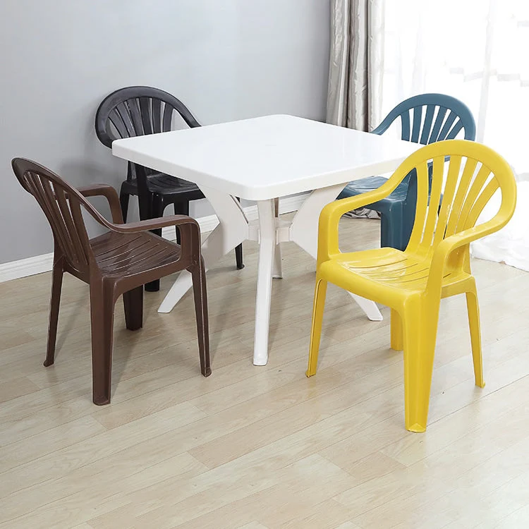 Poltrone da pranzo impilabili plastica Poltrone da pranzo moderne per la casa Windsor Clearhalo