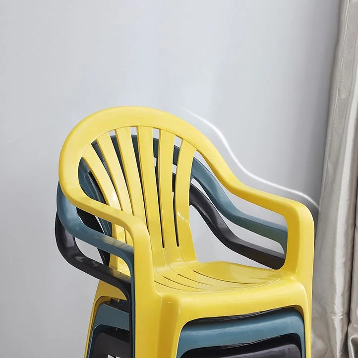 Poltrone da pranzo impilabili plastica Poltrone da pranzo moderne per la casa Windsor Clearhalo