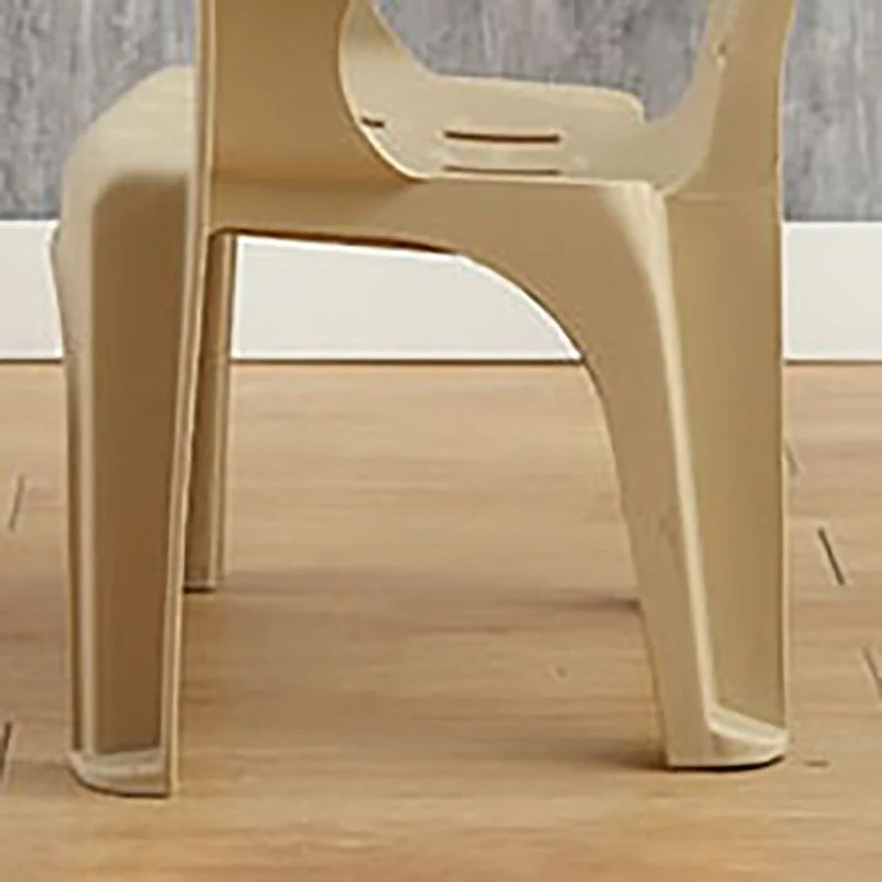 Poltrone da pranzo impilabili stile minimalista Sedia laterale da pranzo plastica con schienale aperto per uso domestico C...
