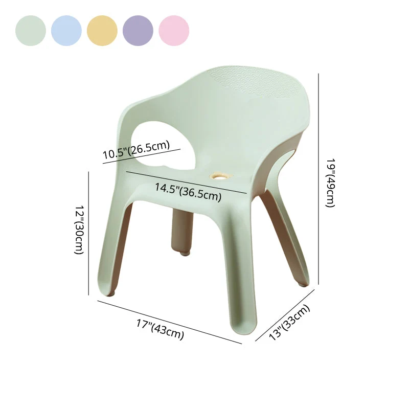 Poltrone da pranzo impilabili stile minimalista Sedia laterale da pranzo con schienale solido plastica per uso domestico C...