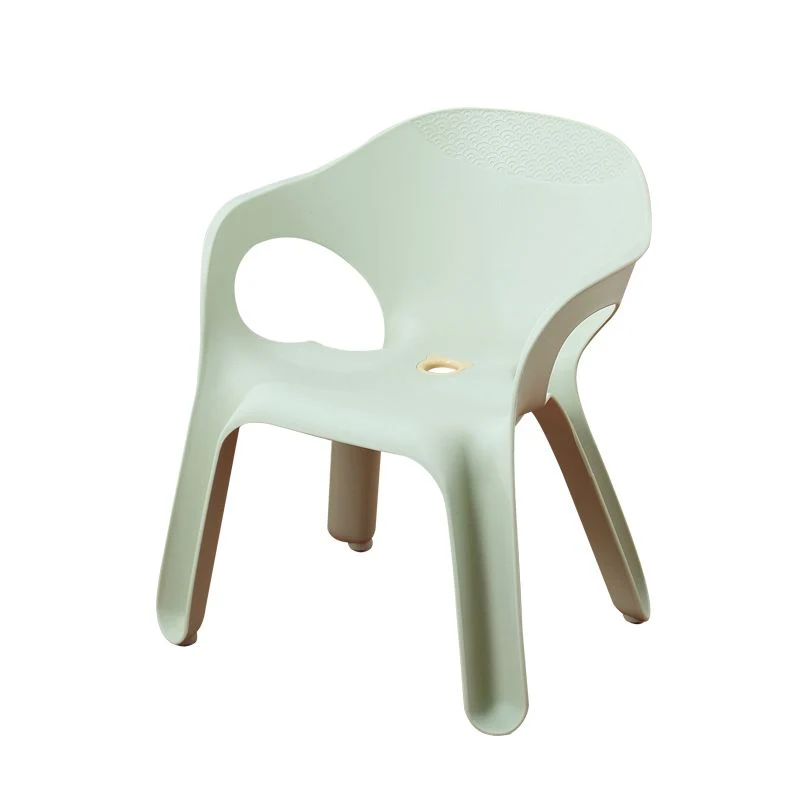 Poltrone da pranzo impilabili stile minimalista Sedia laterale da pranzo con schienale solido plastica per uso domestico C...