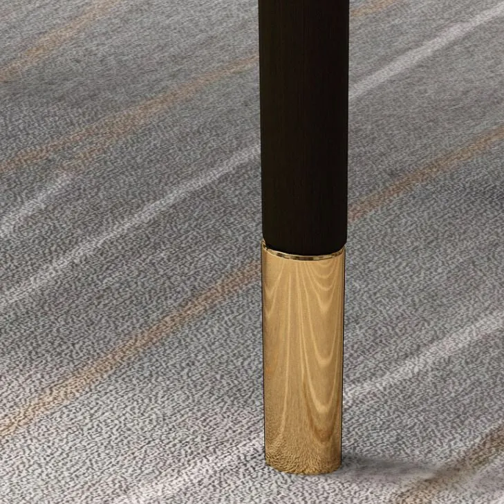 Poltrone da pranzo legno glamour Sedie da sala da pranzo ecopelle per uso domestico Clearhalo