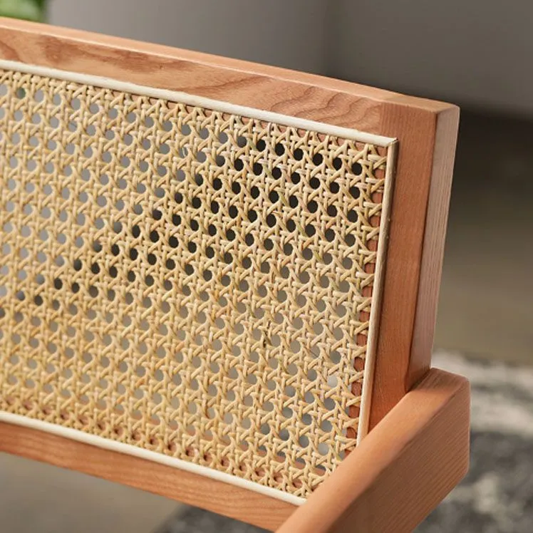 Poltrone da pranzo legno massello Sedia con schienale aperto per interni ed esterni per cucina Clearhalo