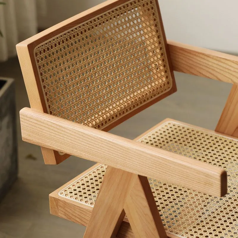 Poltrone da pranzo legno massello Sedia con schienale aperto per interni ed esterni per cucina Clearhalo