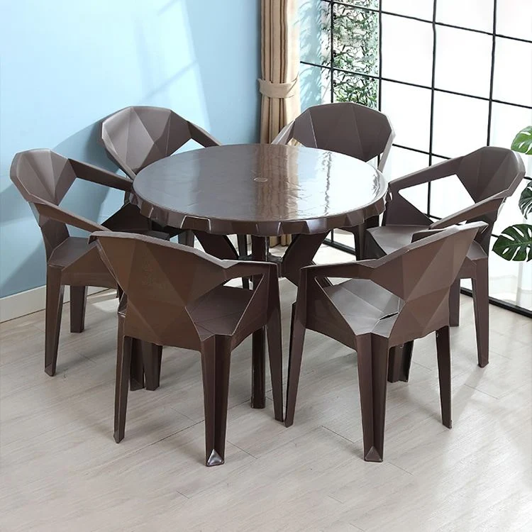 Poltrone da pranzo moderne per interni Poltrona da pranzo plastica per la casa impilabile Clearhalo