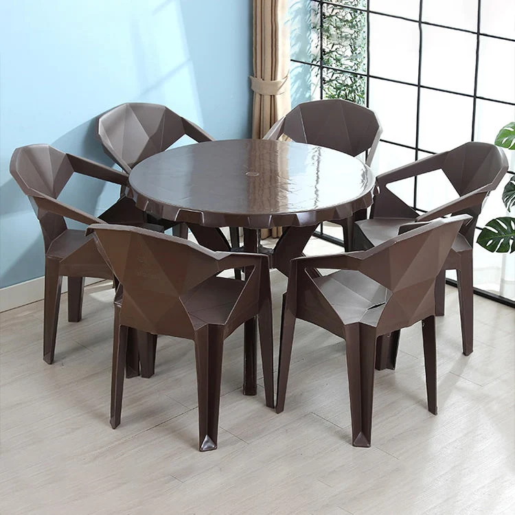 Poltrone da pranzo moderne per interni Poltrona da pranzo plastica per la casa impilabile Clearhalo