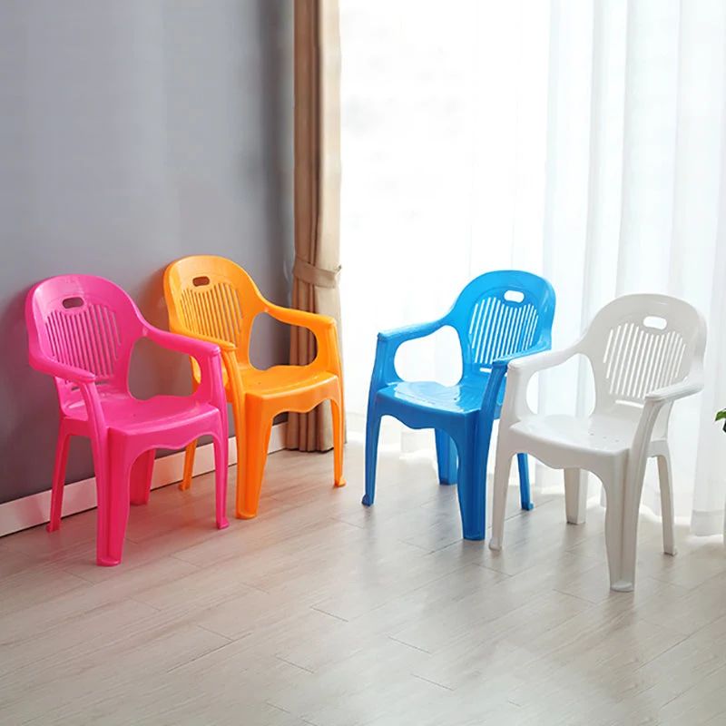 Poltrone da pranzo moderne plastica per interni Poltrone da pranzo Windsor impilabili Clearhalo