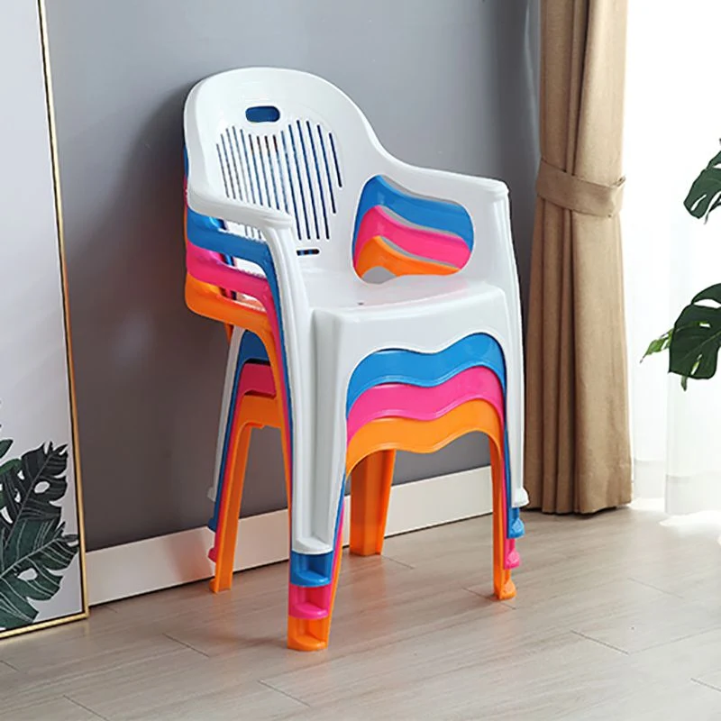 Poltrone da pranzo moderne plastica per interni Poltrone da pranzo Windsor impilabili Clearhalo