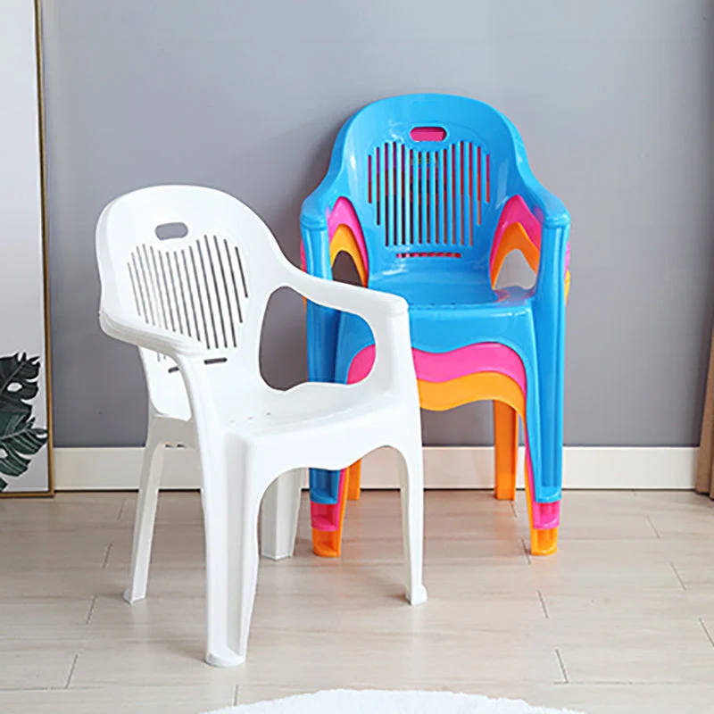 Poltrone da pranzo moderne plastica per interni Poltrone da pranzo Windsor impilabili Clearhalo