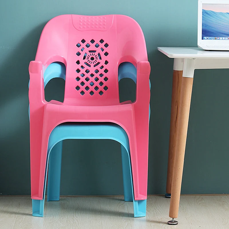 Poltrone da pranzo moderne plastica Poltrona da pranzo domestica impilabile per interni Clearhalo