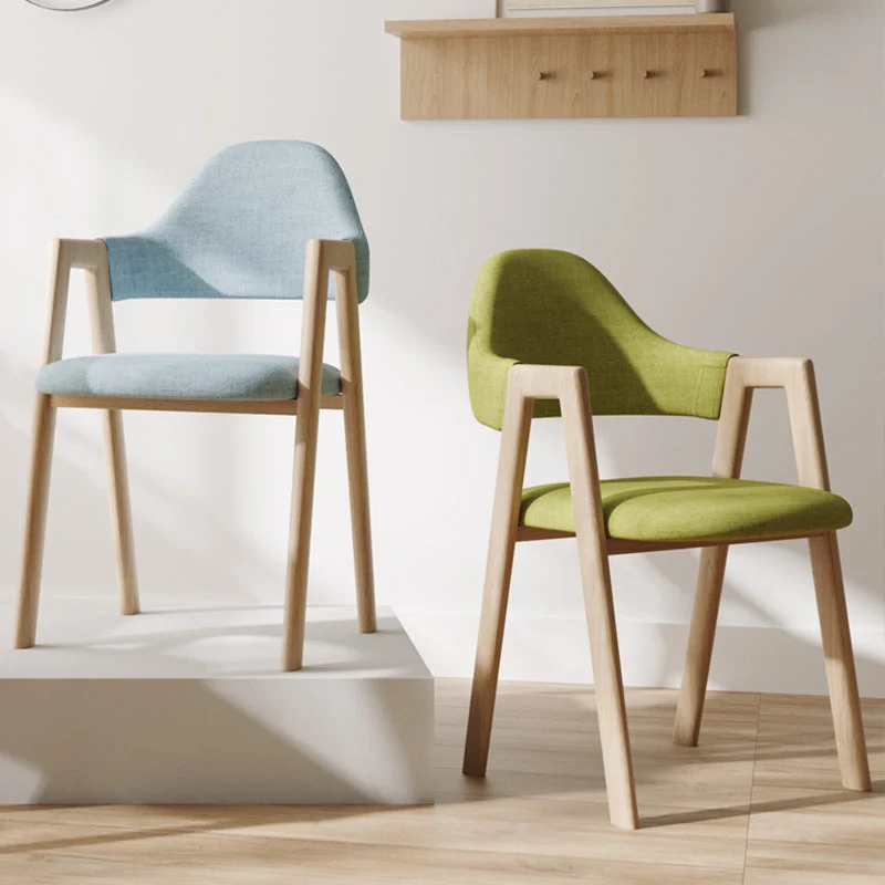 Poltrone da pranzo moderne Poltrona imbottita con schienale aperto e gambe metallo Clearhalo