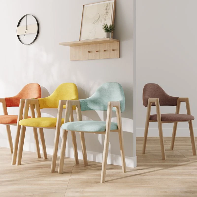 Poltrone da pranzo moderne Poltrona imbottita con schienale aperto e gambe metallo Clearhalo