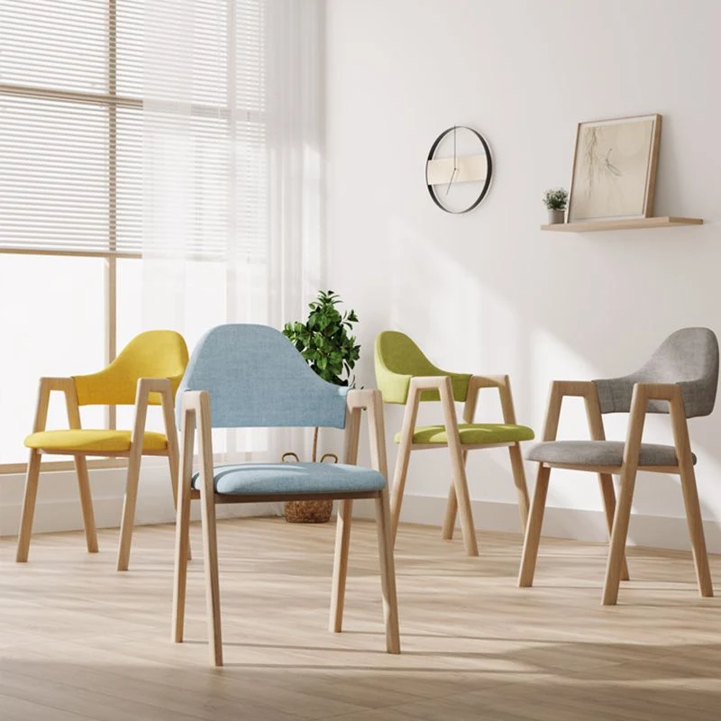 Poltrone da pranzo moderne Poltrona imbottita con schienale aperto e gambe metallo Clearhalo