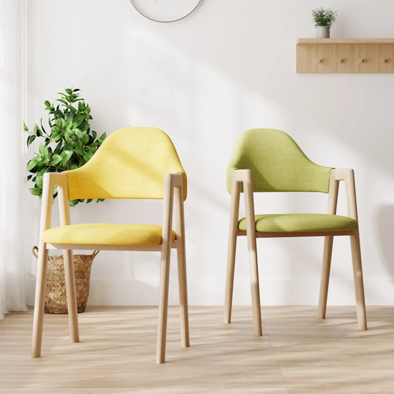 Poltrone da pranzo moderne Poltrona imbottita con schienale aperto e gambe metallo Clearhalo