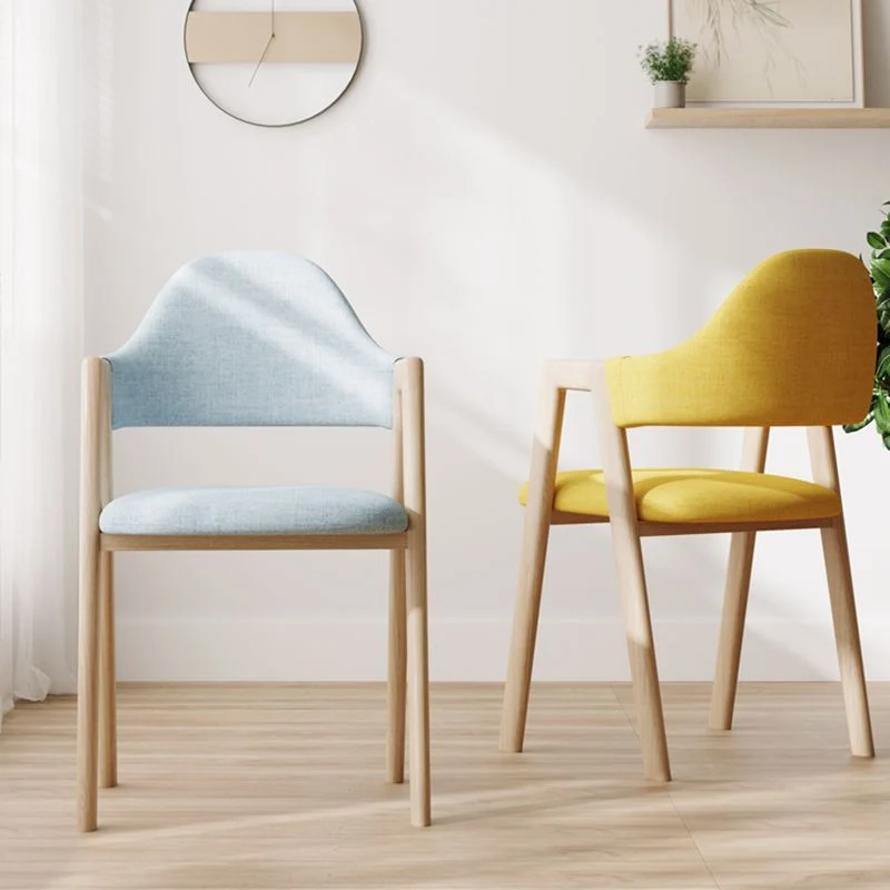 Poltrone da pranzo moderne Poltrona imbottita con schienale aperto e gambe metallo Clearhalo