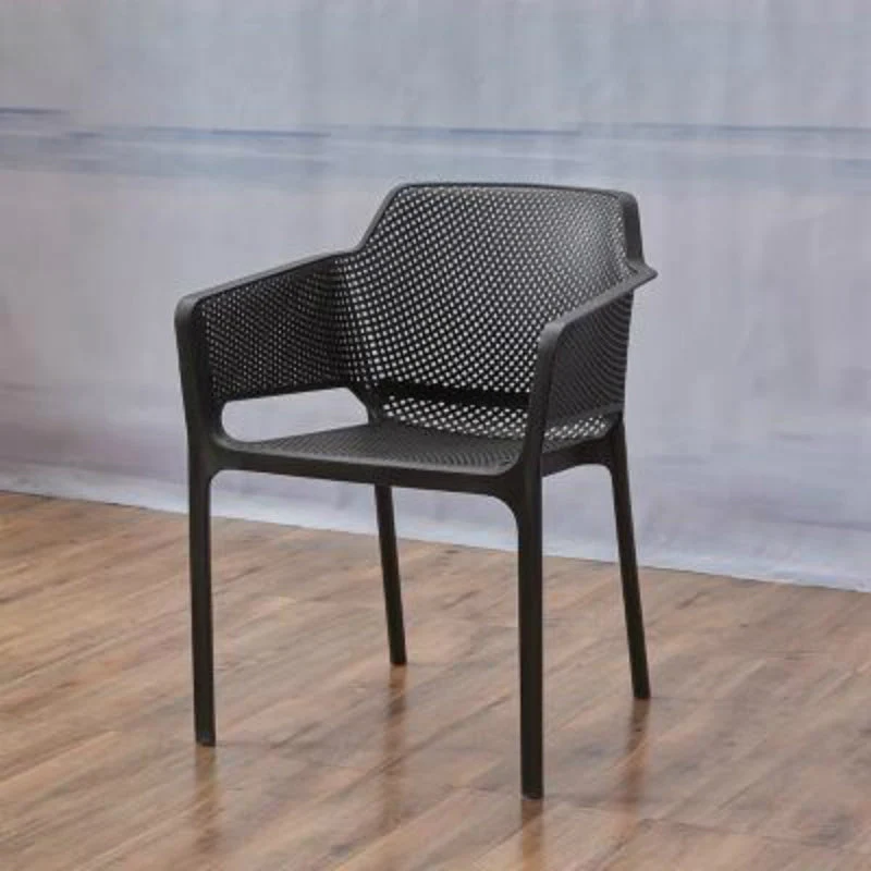 Poltrone da pranzo scandinave plastica Poltrone da pranzo impilabili per interni Clearhalo