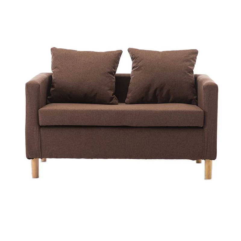 Posti sedere con rivestimento fodera con braccioli quadrati standard con schienale allentato contemporaneo Clearhalo
