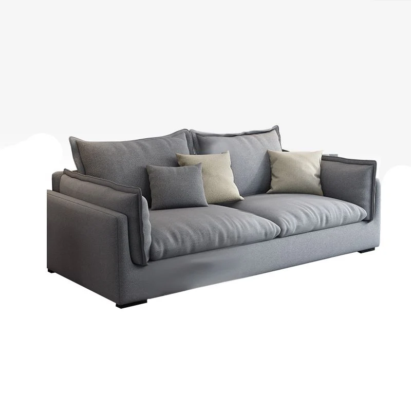 Posti sedere standard grigio chiaro con bracciolo superiore con cuscino per soggiorno fisso Clearhalo