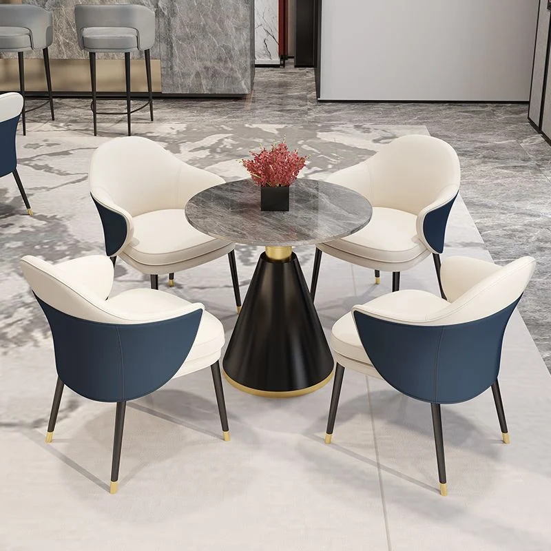 La sala da pranzo metallo glamour presiede la poltrona da pranzo pelle PU per uso ristorante Clearhalo