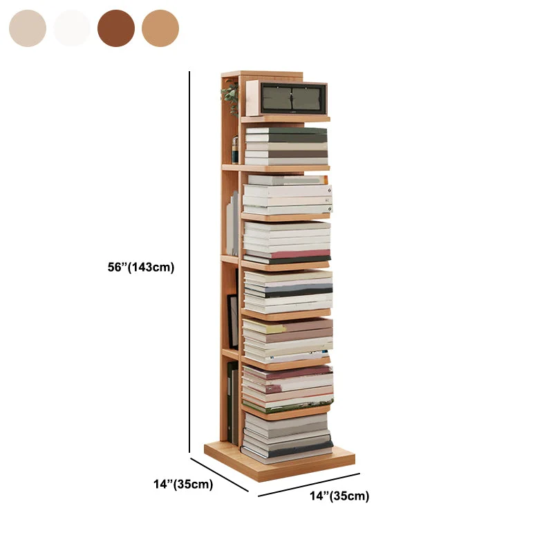 Scaffale moderno geometrico con ripiani rettangolari Libreria legno Clearhalo