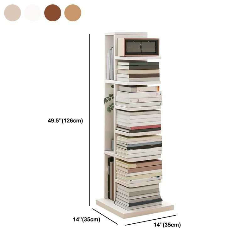 Scaffale moderno geometrico con ripiani rettangolari Libreria legno Clearhalo