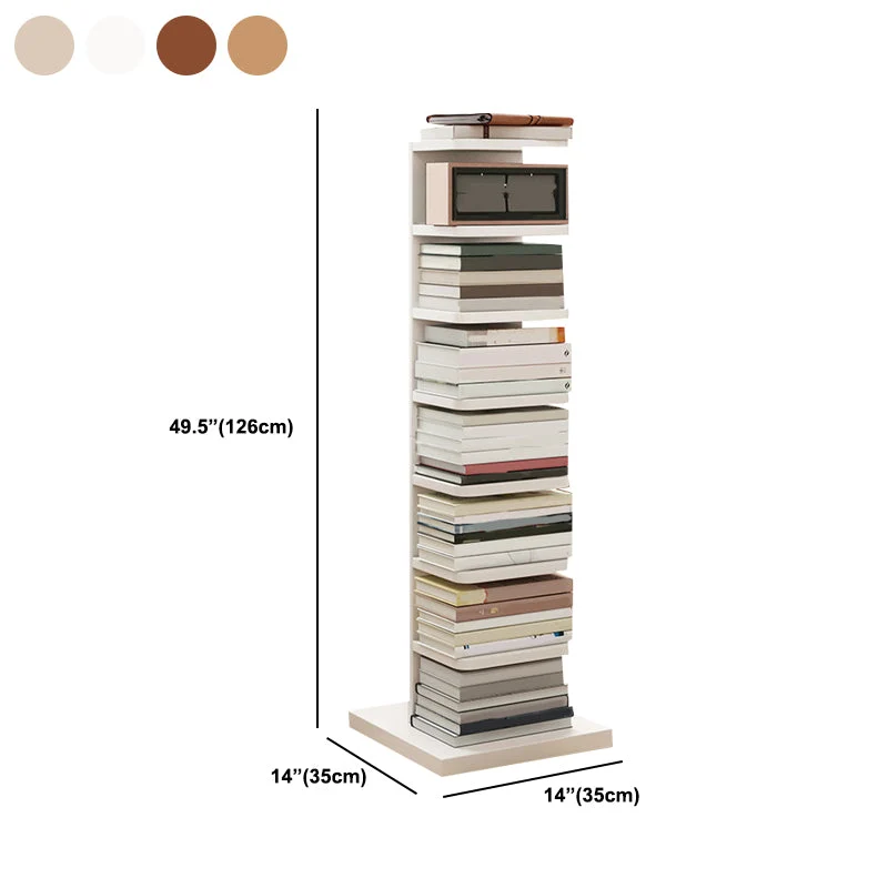 Scaffale moderno geometrico con ripiani rettangolari Libreria legno Clearhalo