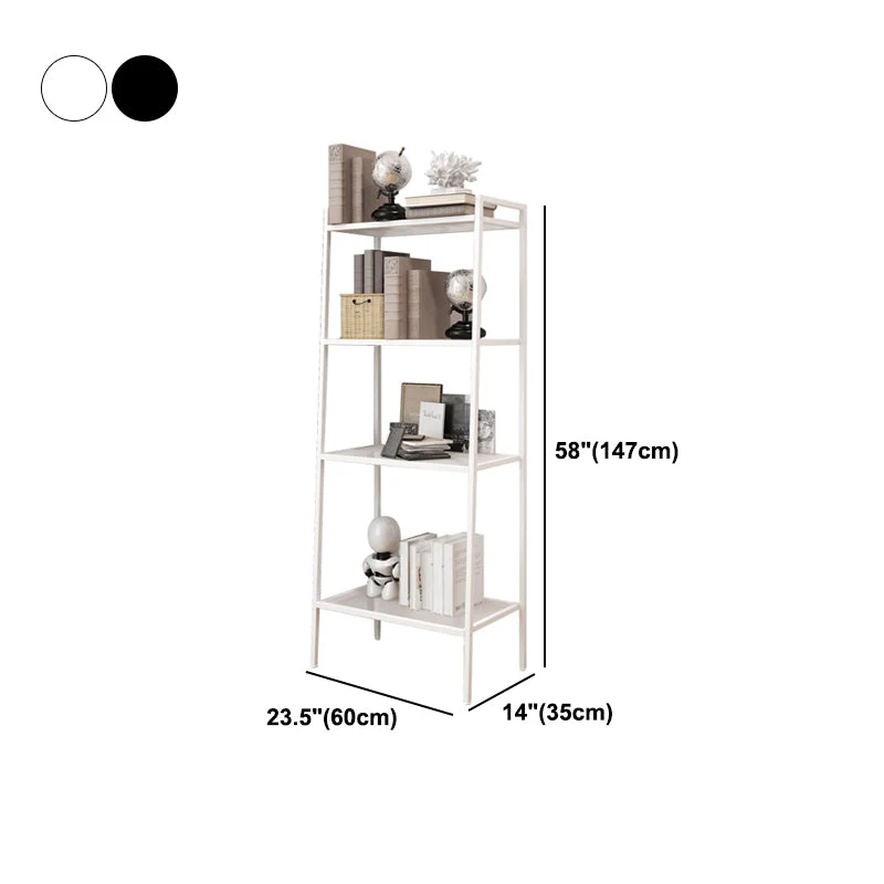 Scaffale moderno scala aperta Scaffale verticale metallo per camera da letto Clearhalo