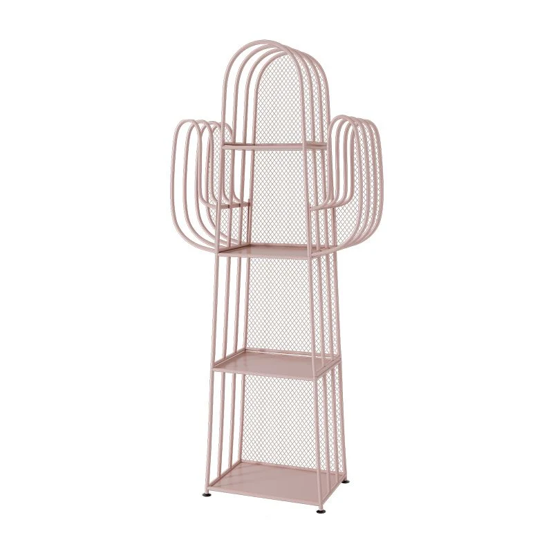 Scaffale scandinavo con finitura anticata Scaffale metallo Etagere, 59,05" H Clearhalo