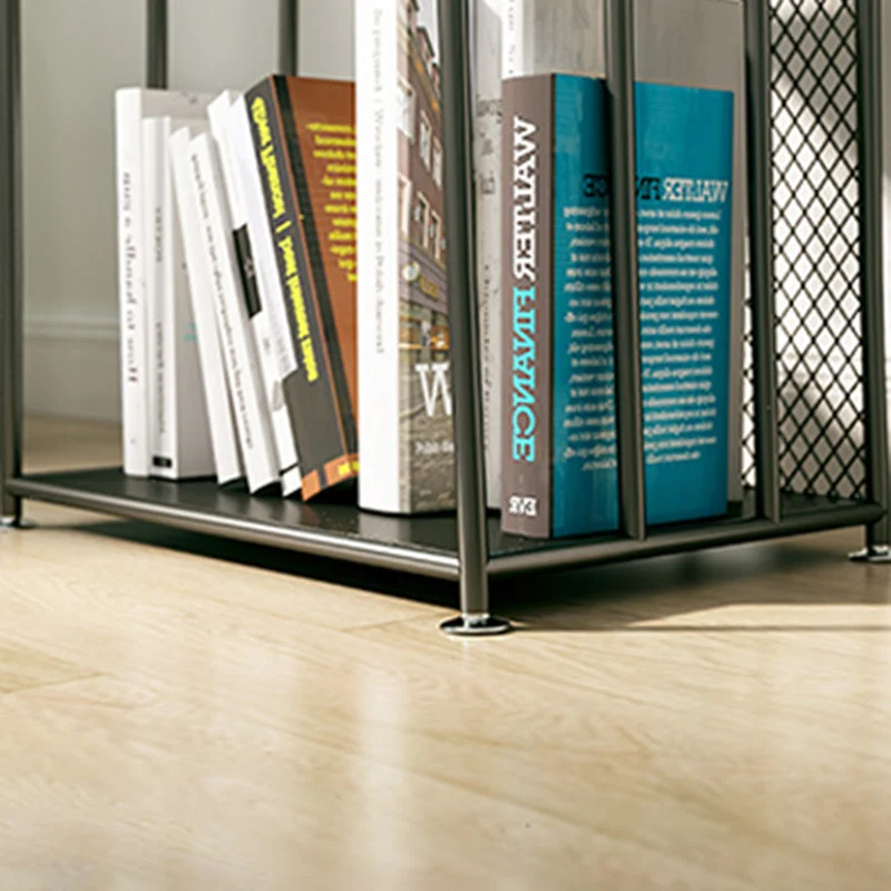 Scaffale scandinavo con finitura anticata Scaffale metallo Etagere, 59,05" H Clearhalo