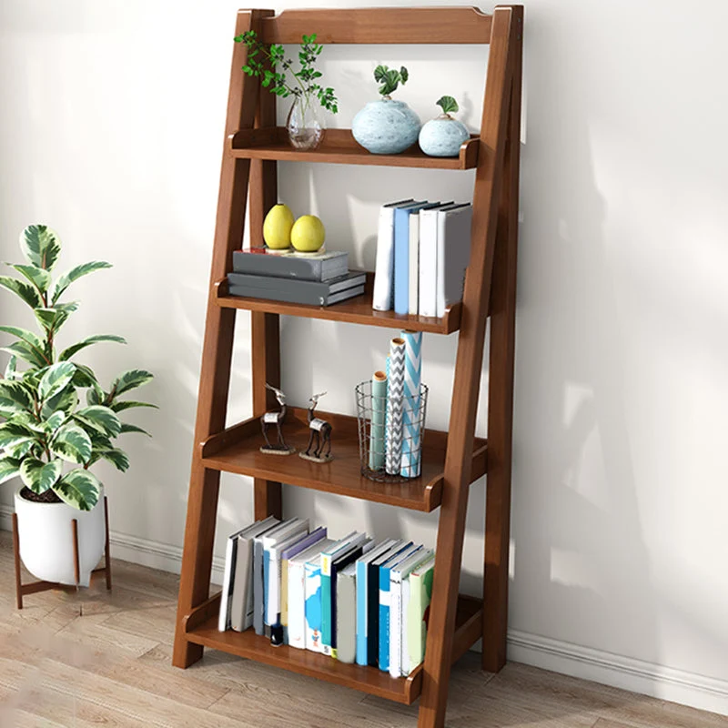 Scaffali Contemporanei Inclusi Libreria Con Scaletta Legno Clearhalo