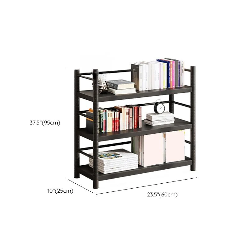 Scaffali per libreria moderni con schienale aperto metallo inclusi per l'home office Clearhalo