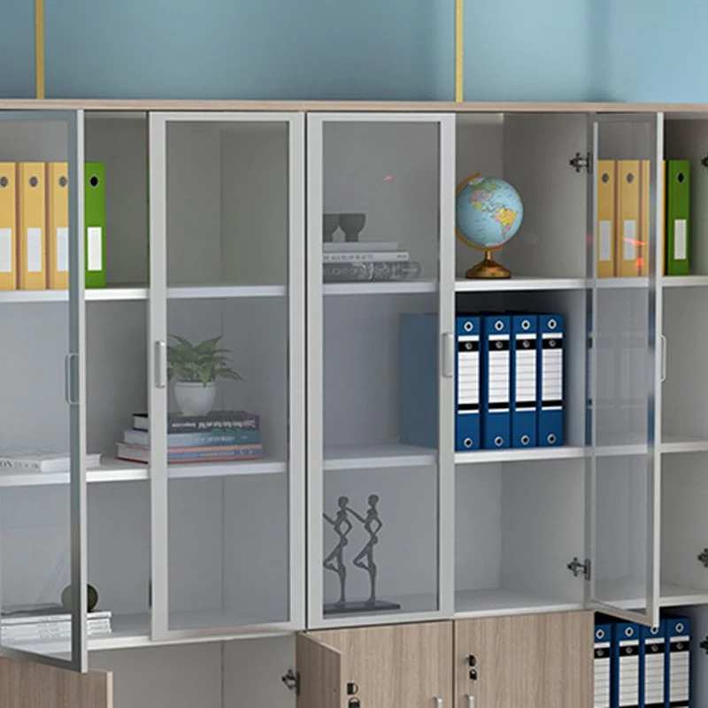 Schedario laterale stile moderno Schedario legno con serratura e contenitore Clearhalo