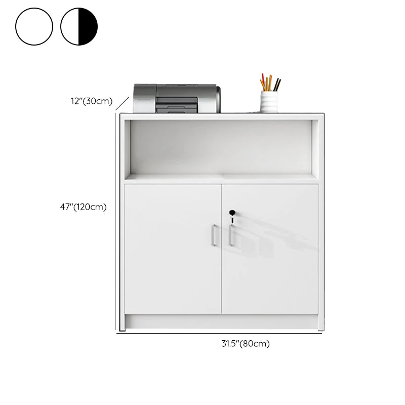 Schedario moderno con struttura legno, schedario laterale Clearhalo