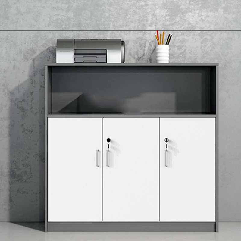 Schedario moderno con struttura legno, schedario laterale Clearhalo