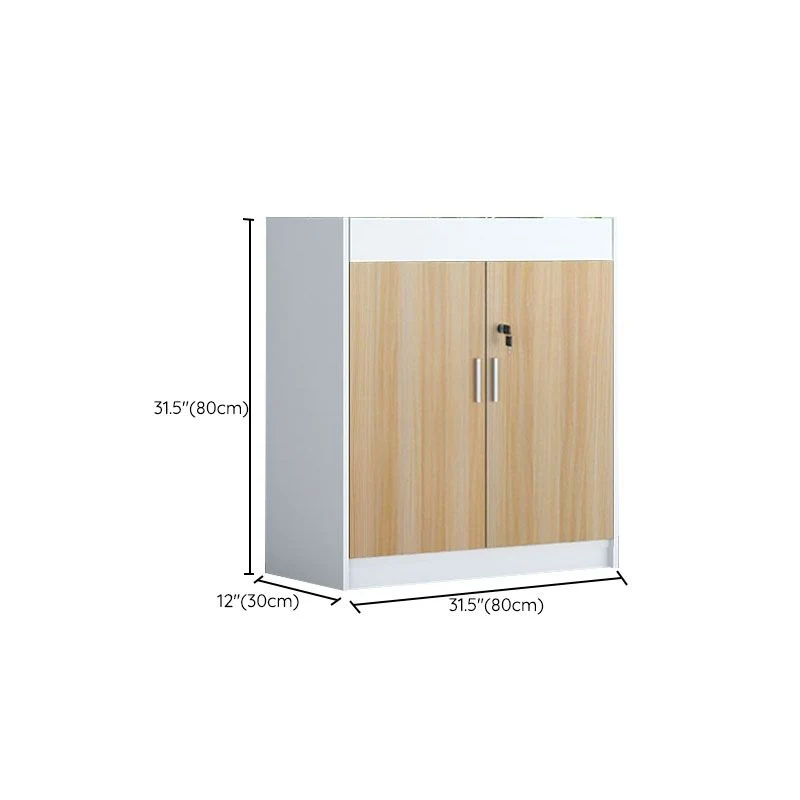Schedario moderno laterale Schedario legno con pannello contrasto per ufficio domestico Clearhalo