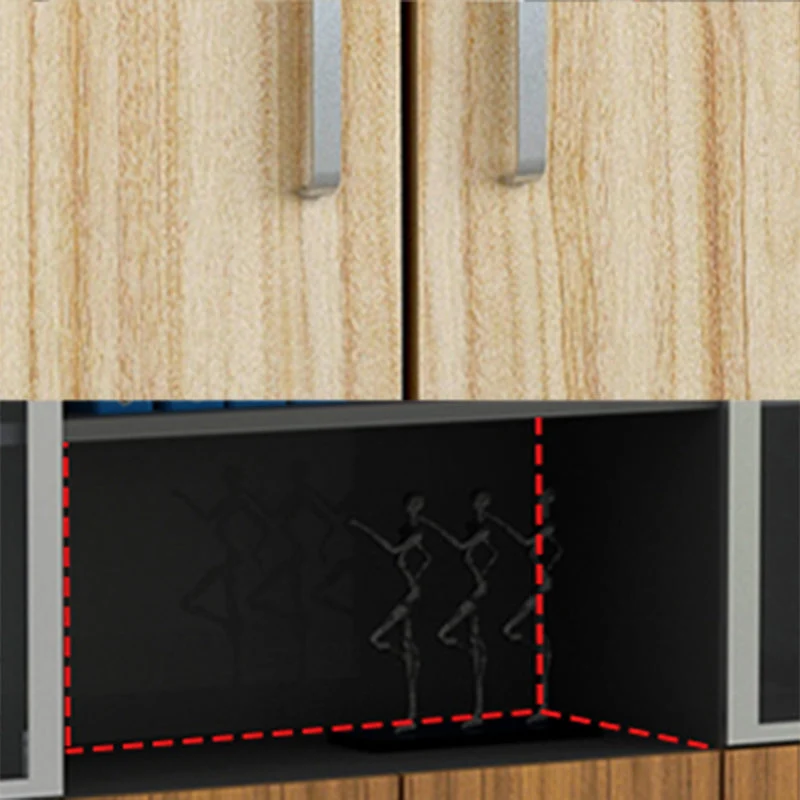 Schedario portaoggetti stile moderno Schedario verticale legno Clearhalo