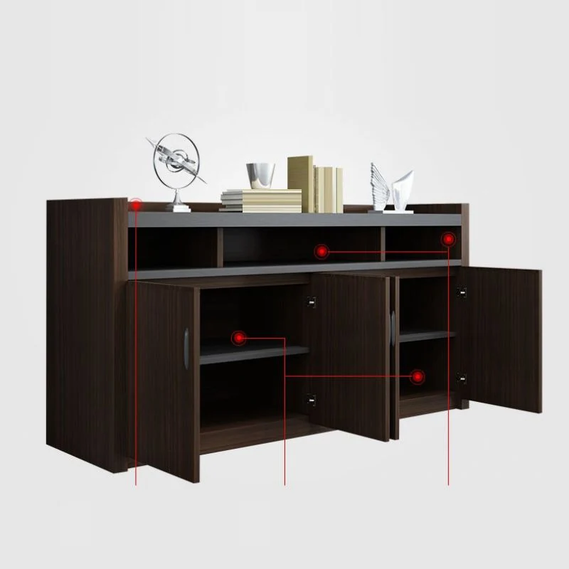 Schedario stile moderno Schedario con struttura legno per ufficio Clearhalo