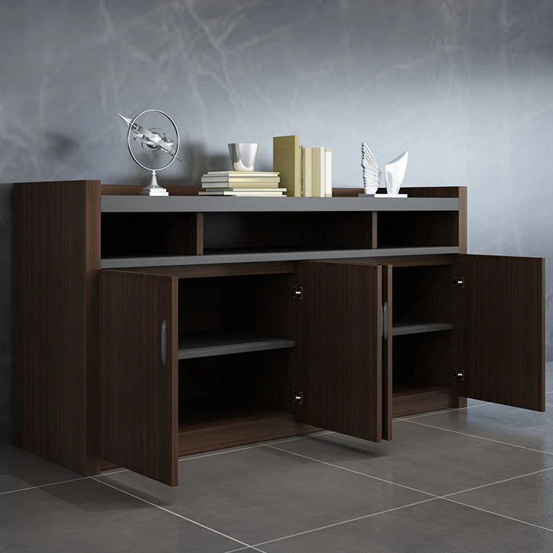 Schedario stile moderno Schedario con struttura legno per ufficio Clearhalo
