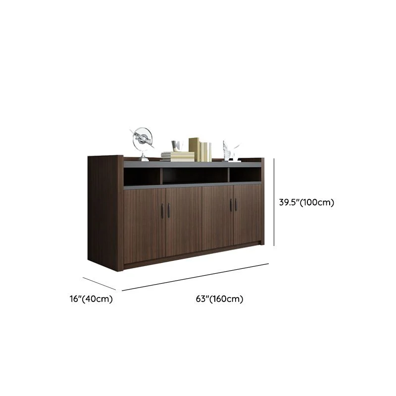Schedario stile moderno Schedario con struttura legno per ufficio Clearhalo