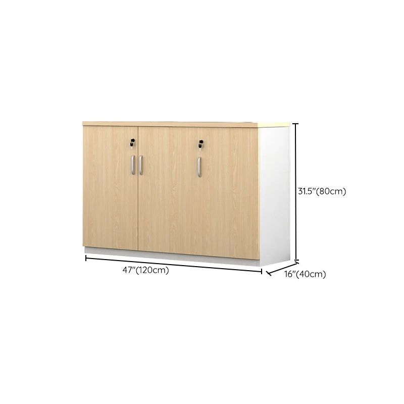 Schedario stile nordico Schedario laterale legno con chiusura chiave Clearhalo