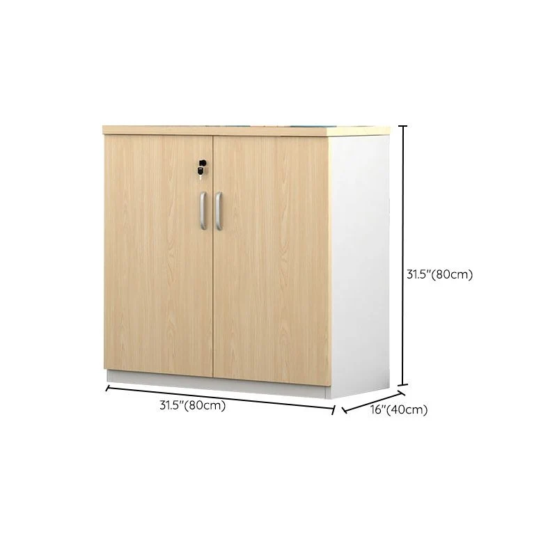Schedario stile nordico Schedario laterale legno con chiusura chiave Clearhalo