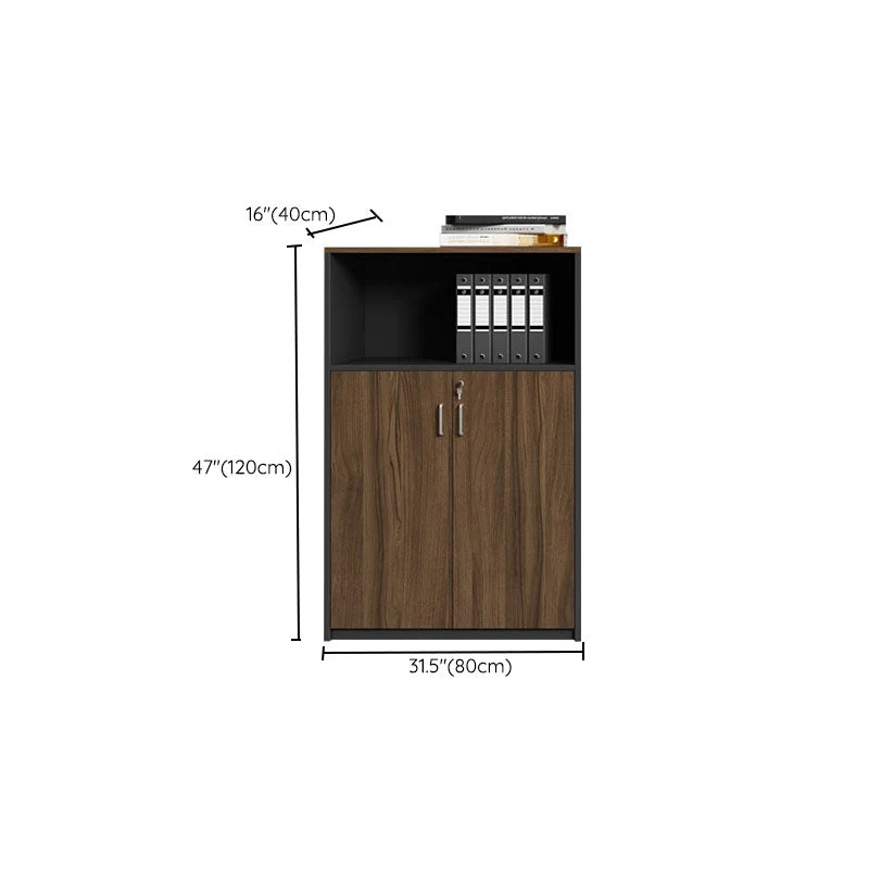 Schedario stile nordico Schedario verticale legno con chiusura chiave Clearhalo