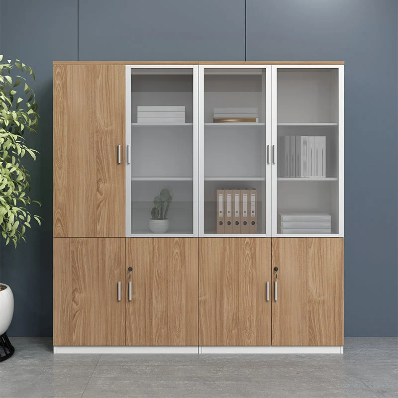 Schedario verticale legno Schedario moderno con serratura e contenitore Clearhalo