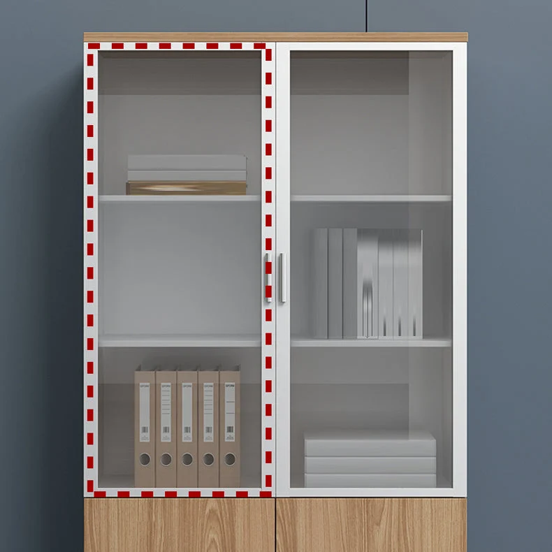 Schedario verticale legno Schedario moderno con serratura e contenitore Clearhalo