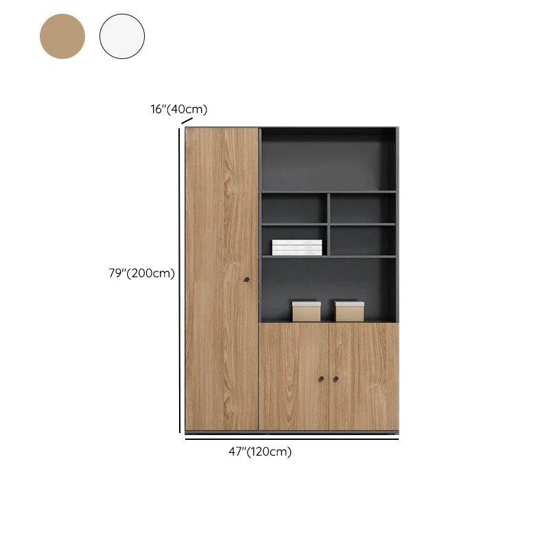 Schedario verticale moderno legno ingegnerizzato Clearhalo