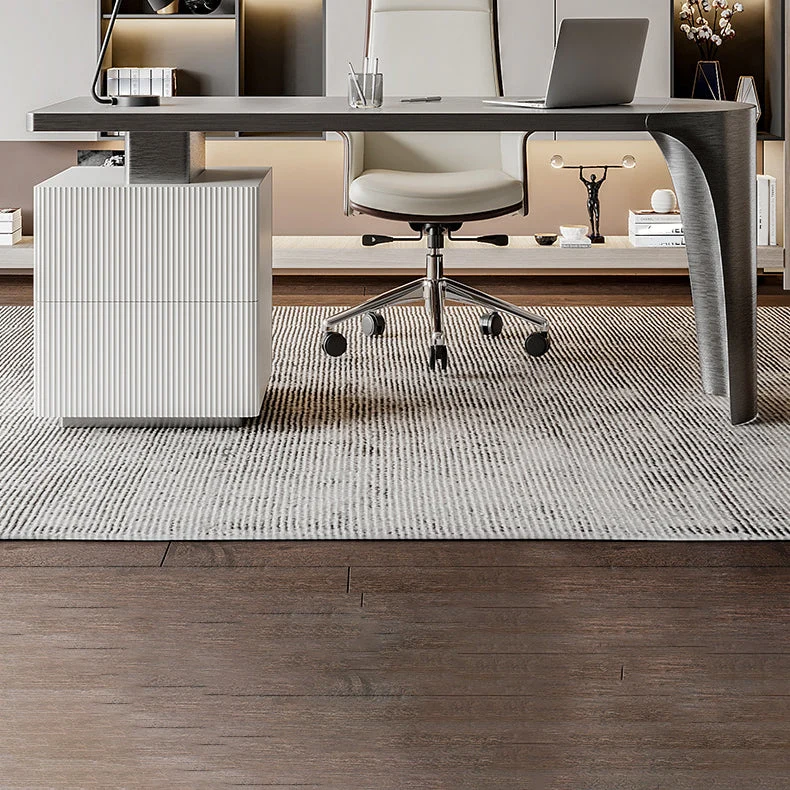 Scrittoio Glam Pietra con Cassettiera Scrivania per Ufficio Clearhalo