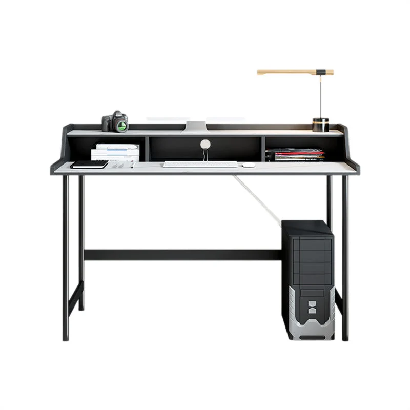 Scrittoio Industriale Scrittoio Rettangolare con Gambe Metallo Clearhalo