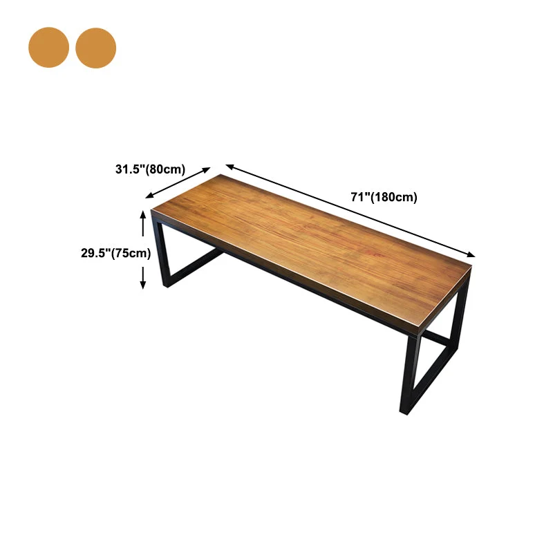 Scrittoio Rettangolare Scrittoio Moderno con Gambe Metallo Clearhalo