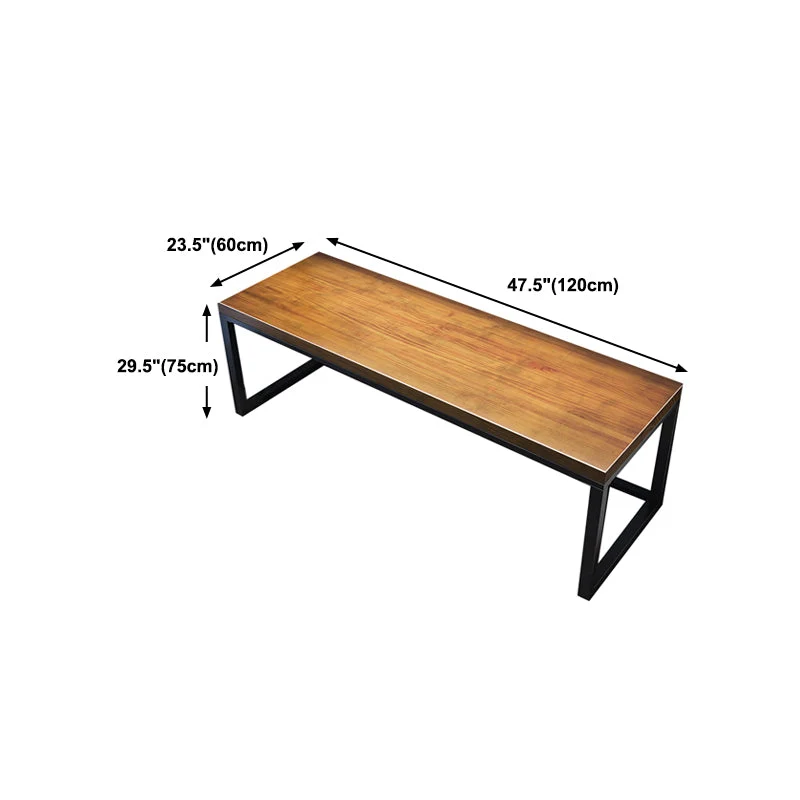 Scrittoio Rettangolare Scrittoio Moderno con Gambe Metallo Clearhalo
